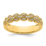 14k Diamond Wedding Band