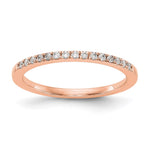 14k Rose Gold Diamond Wedding Band