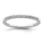 14k White Gold 1/4 carat Diamond Complete Wedding Band