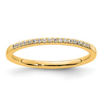 14k Yellow Gold Diamond Wedding Band