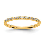 14k Diamond Wedding Band