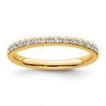 14k Diamond Wedding Band