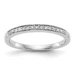 14k White Gold Diamond Wedding Band