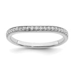 14k White Gold Matching Diamond Wedding Band