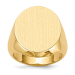 14k 20.0x Closed Back Men's Signet Ring
