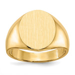 14k x Open Back Mens Signet Ring