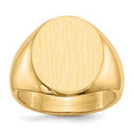 14k 14.0 x Open Back Mens Signet Ring