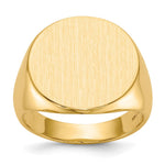 14k 17.5x Closed Back Men's Signet Ring