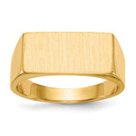 14k 8.0x Closed Back Men's Signet Ring