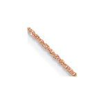 14K Rose Gold Ropa with Spring Ring Clasp Chain