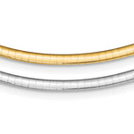 Sterling Silver Gold-plated Polished Reversible Cubetto with Extension Necklace