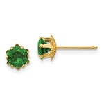 14k Madi K CZ Birthstone (May) Earrings