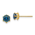 14k Madi K CZ Birthstone (Dec) Earrings