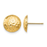 14k Madi K Hammered Button Post Earrings