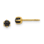 14k Madi K Onyx Post Earrings