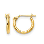 14k Madi K 1.25x Half Hoop Earrings