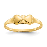 14k Madi K Two Hearts Size 2 Ring