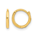 14k Madi K Polished 1.5x Hinged Hoop Earrings