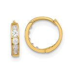 14k Madi K CZ Huggie Hoops