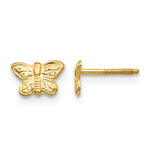 14k Madi K Polished Butterfly Screwback Post Earrings