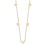 14K Yellow Gold Star w/ Extension Necklace