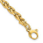 14k Polished Fancy Link Bracelet Plus Extender