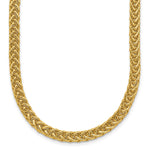 14k Polished Fancy Braided Link Necklace