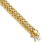 14k Polished Mesh Bracelet