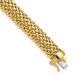 14k Polished Mesh Bracelet