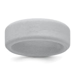 Silicone Silver Metallic Band