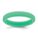 Silicone Mint Green Ridged Edge Band
