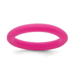 Silicone Fuchsia Round Band
