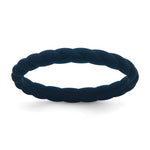 Silicone Midnight Blue Braided Band