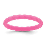 Silicone Fuchsia Braided Band