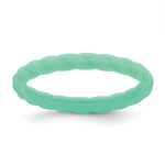 Silicone Mint Green Braided Band