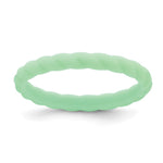 Silicone Light Mint Green Braided Band