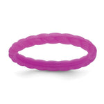 Silicone Plum Purple Braided Band