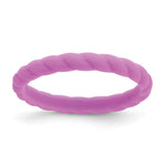 Silicone Purple Braided Band