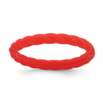 Silicone Red Braided Band