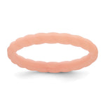 Silicone Rose Pink Braided Band