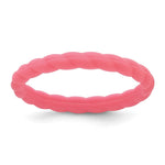 Silicone Watermelon Pink Braided Band