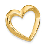 14k Polished Heart Slide Fits up to Regular/ Fancy or Reversible Omega