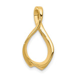 14k Polished Slide Fits up to Regular/ Fancy or Reversible Omega