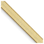 14K Silky Herringbone with Lobster Clasp Chain