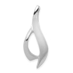 14k White Gold Polished Slide Fits up to Regular/Fancy/Reversible Omega