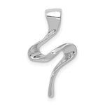 14k White Gold Polished Slide Fits up to Regular/ Fancy or Reversible Omega
