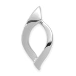 14k White Gold Fits up to Regular & Fancy Reversible Omega Slide