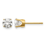 14ky 1.00ct. I2 K-L Diamond Stud Push-on Post Earrings