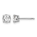 14kw 1.00ct I1 J-K Diamond Stud Push-on Post Earrings