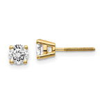 14ky .85ct. VS2/SI1 G-I Diamond Stud Thread on/off Post Earrings